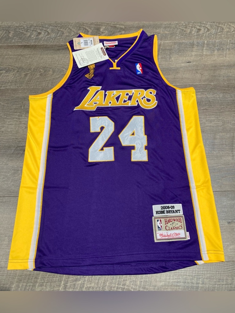 Kobe Bryant Los Angeles Lakers Mitchell And Ness 08-09 Finals Jersey 44 L